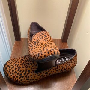 Dansko Animal Print Horsehair Slip-ons